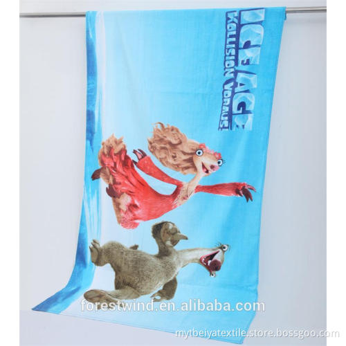 Wholesale Weighted Custom Digital Printed Beach Gift Towel Gift